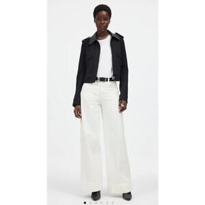 Madewell True White‎ High-Waist Superwide-Leg Super Soft Jeans Size 30